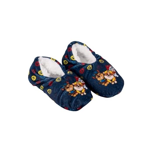 United Labels Homesocks - Zapatillas de ballet para niñas y niños (acrilonitrilo butadieno estireno), Paw Patrol Dark Blue, 27/30 EU