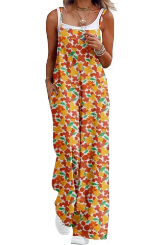 Lepunuo Plus Size Overall for Curvy Womens Wide Leg Rompers