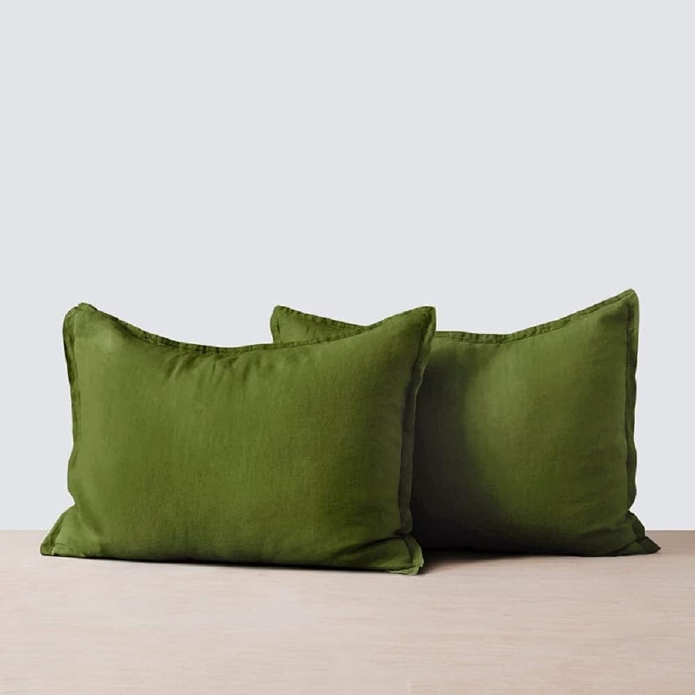 Generic 100Percent Cotton Duvet Cover, Moss Green Color Duvet - Duvet Cover with Button - Duvet Cover Twin Full Double Queen King Baby - Cotton Bedding (Small Single)