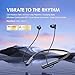 Oraimo NeckLite Wireless Neckband Earbuds, Wearable Around Neck Headphones Built-in Microphone, Bluetooth Headset Magnetic Earphones Deep Bass, Ultra-Lightweight Comfort, 30H Playtime, Black
