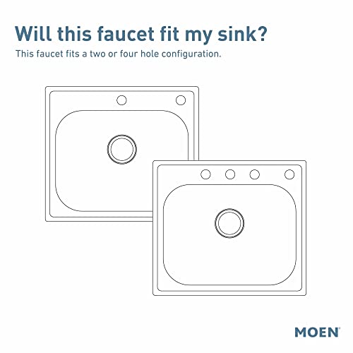 Moen-Belfield-Oil-Rubbed-Bronze-Traditional-One-Handle-High-Arc-Kitchen-Faucet-with-Side-Spray-and-Optional-Deckplate-Included-7245ORB Moen Belfield Oil Rubbed Bronze Traditional One Handle High Arc Kitchen Faucet with Side Spray and Optional Deckplate Included 7245ORB