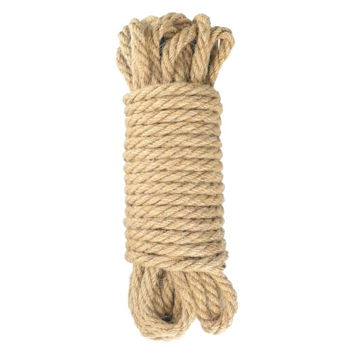 8MM x 100FT Jute Twine，Heavy Duty Thick Jute Rope，Rope for