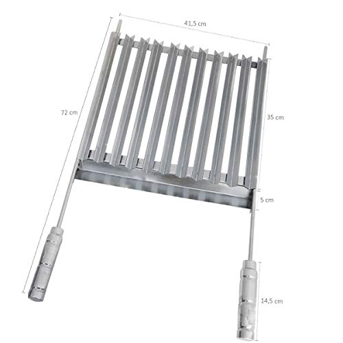 Qualinox, 770419, Grelha Profissional Para Churrasco em com Coletor Gordura, cor Inox, Aço