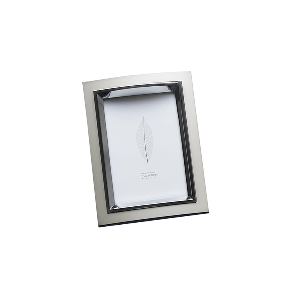 Cadre photo en métal moderne blanc 5 pouces stable et durable pour éviter les chutes sur meuble