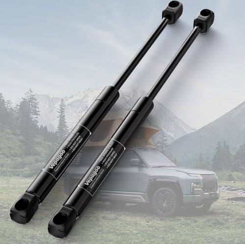 Vepagoo C16-09209 16 inch 38 Lbs/169 N Gas Struts Shocks for 15.7 Leer Truck Cap Spring are ATC Camper Shell Topper Rear Window Leer Canopy Leer Topper Replacement Parts, C1609209 Pack of 2 PCS