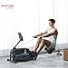 SPORTNOW Water Rowing Machine, Rowing Machines for Home Gym with Adjustable Resistance, Wheels, LCD Monitor, Elevated Tablet Holder, Vertical Storage, for Cardio Training