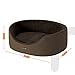 Feandrea Hundebett, Hundekorb, Wendekissen, 83 x 63 x 27 cm, braun PGW032K01