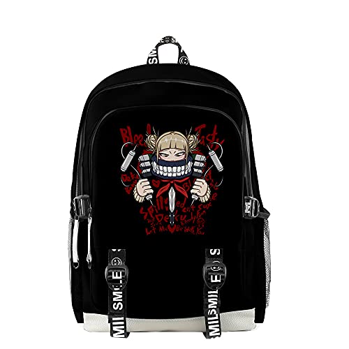 My Hero Academia Himiko Toga Merch Rucksack Oxford Schultasche Teenager Tasche Reiserucksack, 3, XL Cover