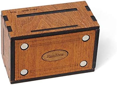Logica Puzzles Art. Pandora Box - Puzzle Box - Wooden Brain Teaser - Secret Safe Box - Difficulty 5/6 Incredible - Leonardo da Vinci Collection Secret Box