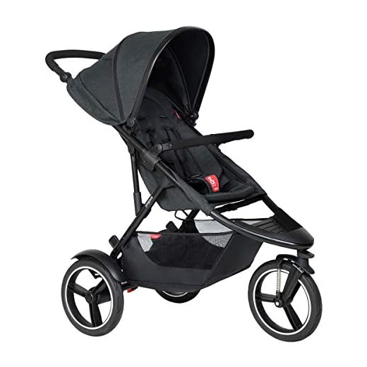 Phil&teds Dash V6 2019+ barnvagn med sätesöverdrag svart