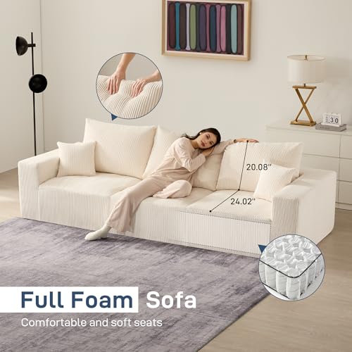 Modern U-Shaped Cloud Sofa with Chaise - Image 6