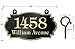 Custom Hanging Address Plaque - House Number Sign - 13