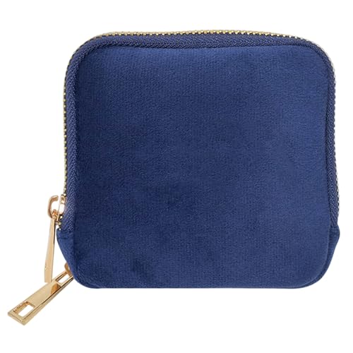 Pochette à bijoux de voyage en velours avec compartiments bagues et boucles