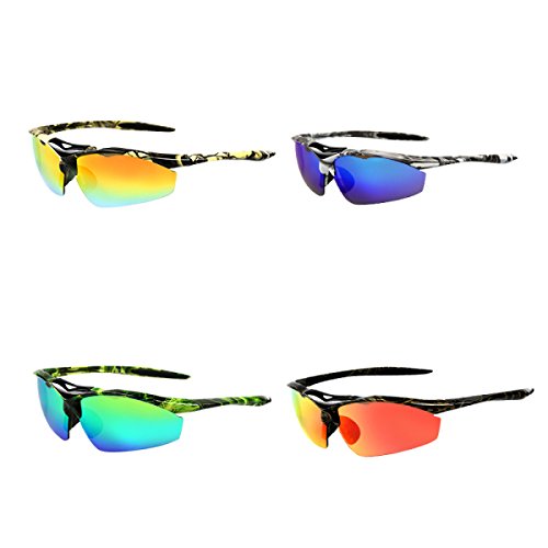 JenNiFer Unisex Semi Rimless Ovale Polarizzato