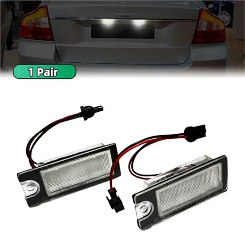 Luz LED matrícula Canbus para Volvo V70 S60 S80 XC70 XC90 pack de 2 unidades 3