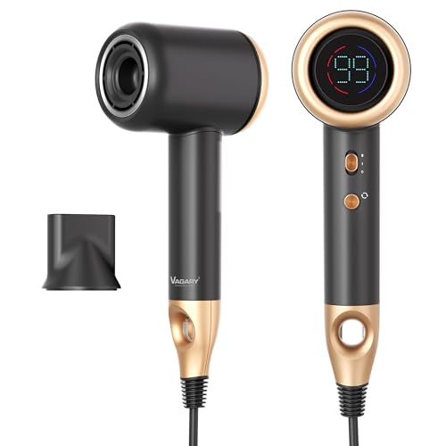 VAGARY Ionic Blow Dryer with Concentrator for Smooth Frizz-Free Hair