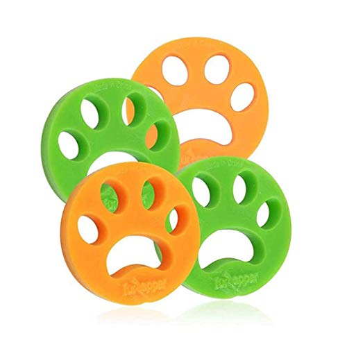 Haustier Haarentferner, 4PCS Tierhaarentferner, Wiederverwendbarer Haustier-Epilierer für Waschmaschine Trockner Entwickel Haarfänger, Haushalt