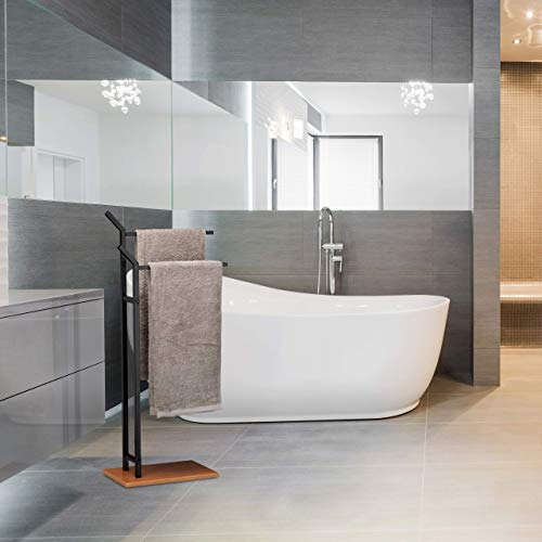 Relaxdays Asciugamani da Terra, Piantana da Bagno