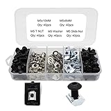 Black Screws Nuts Kit for 2020 2028 Series Conrner Bracket Connector, 40Pcs M5 x 10mm, M5 x 8mm Hex...