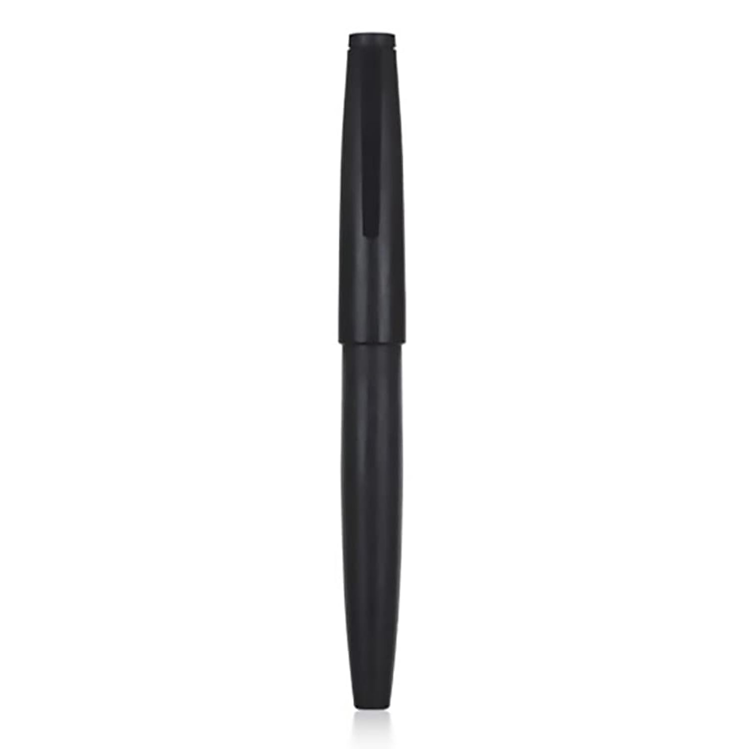 Jinhao 80 Black Fiber Brushed Fountain Pen, Iridium Ultra Fine Nib with Ink Converter, Classic Design Smooth Writing Pen (Black Clip)