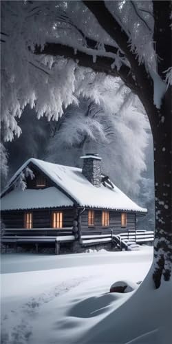 Diamond Painting Neige 5D grand format 200x100cm pour loisirs créatifs