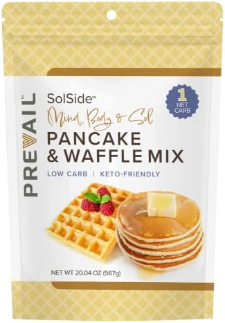 VALENTUS Prevail Keto Pancake & Waffle Solside Single Pack Easy to Make - Fluffy and Flavorful Keto Friendly Pancake & Waffle Solside 20.04oz