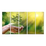 islandburner Prime Bild auf Leinwand Hände Halten Baum 