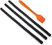 3 Pack BESEGO Oven Rack Guard, Heat Resistant Silicone Oven Rack Cover Prevent Hand & Arm against Burns, Scars & Injuries - BPA Free & FDA Approved - 14 Inches Long