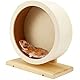 XFLYP Hamsterrad 20cm, Holz Bogie Wheel Laufrad, Trainingsspielzeug Käfig Zubehör für Totoro Mouse zwerghamster Eichhörnchen Chinchillas Rennmäuse Kleintier Haustier