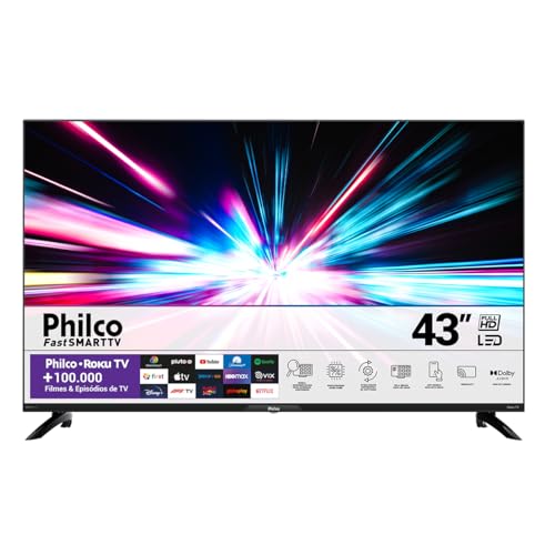 Smart TV 43” Philco PTV43G7ER2CPBLF Led Dolby Áudio