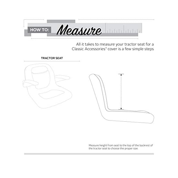 Classic Accessories Lawn Tractor Neoprene Seat Cover, Small – Bild 3