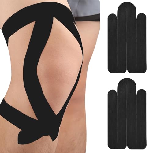 TILEZE Banda de kinesiología, Banda de kinesiología elástica transpirable, banda de hombro para rodilla, hombro y codo, alivio del dolor muscular y soporte para articulaciones