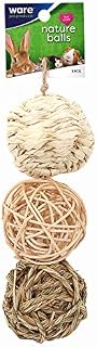 Ware Manufacturing Small Pet Nature Chew Balls Value Pack with Bell, Pack of