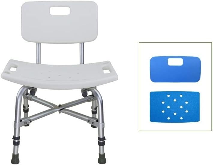 Krzesło prysznicowe Solidny stołek prysznicowy, ergonomiczna pomoc dla niepełnosprawnych osób starszych, siedzisko łazienkowe, regulowana wysokość, łatwa i niewymagająca narzędzi ławka montażowa