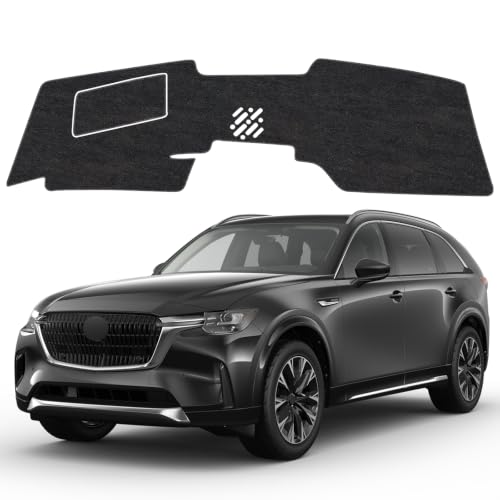 Image of Dash Cover Mat for Mazda CX90 CX-90 2024-2026 Non-Slip Dashboard Cover Mat Sunshade UV Rays Protector Interior Accessories