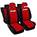 Produktbild Lupex Shop Panda.014b.Rs-1-3 New Panda Sitzbezüge - rot schwarz 1-3