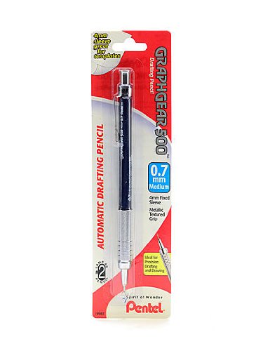 Pentel Graph Gear 500 Mechanical Pencil 0.7 mm [Pack of 3 ]