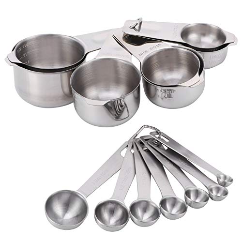 Colheres de medição, colher de sopa, 14 peças/conjunto de colheres medidoras de aço inoxidável, conj