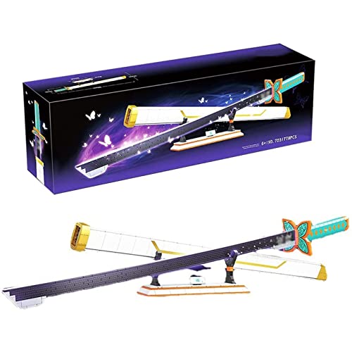 Samurai Sword Model Bauklötze 778 Pcs Schmetterlings-Ninja Bausatz Klemmblöcke Anime Black Samurai Ninja Sword Mit…
