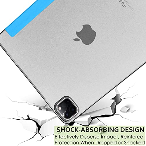 Image of DuraSafe iPad Pro 12.9 inch 4th Gen 2020 Cover A2229 MY2H2HN /A MY2J2HN /A A2069 MXAT2HN /A MXAV2HN /A MXAU2HN /A MXAW2HN /A A2233 MY3K2HN /A MY3J2HN /A MXFY2HN /A MXG12HN /A MXFX2HN /A MXG02HN /A - Blue