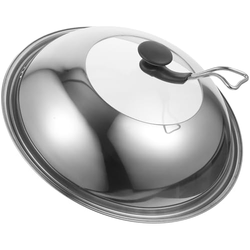 TOYZFRIENDY Coperchio in Acciaio Inossidabile per Pentole e Padelle Pratico e Resistente Design Verticale senza Supporto per Uso Domestico e Ristoranti