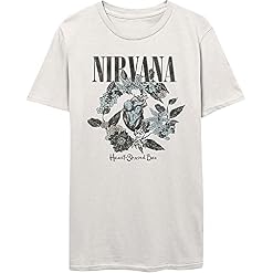 Nirvana Heart Shape Box Homme T-Shirt Manches Courtes Blanc Regular/Coupe Standard - Les Beatles, Paul McCartney, John Lennon, RIngo Starr, George Harrison