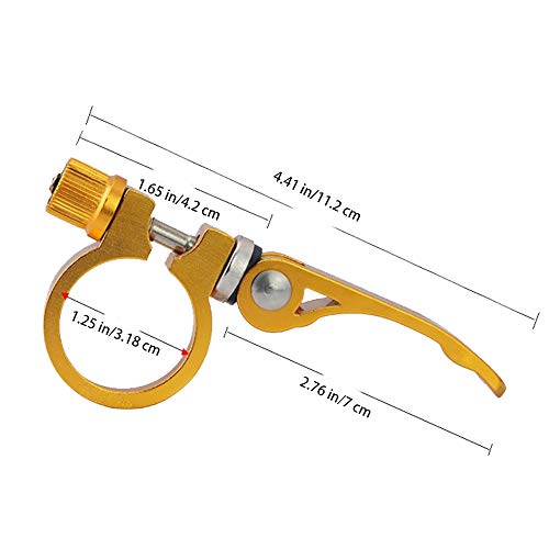 image for VOKOLY 2pcs 31.8 mm Bicycle Quick Release SeatPost Clamp Aluminum Allo