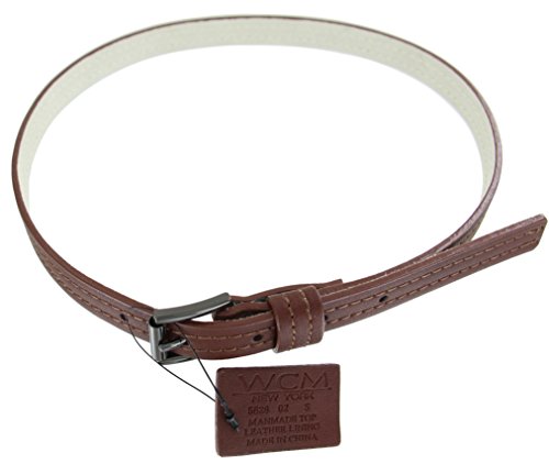 WCM Brown Ladies Skinny Belt 3/4" Width Fits at 28"-32"