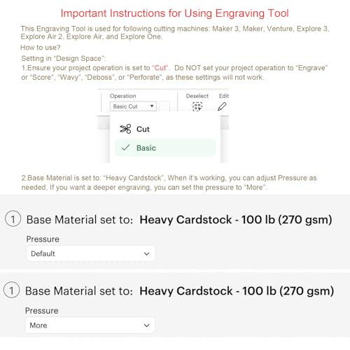 Image of Engraving Tip + Scoring Tip + Fine Debossing Tip + QuickSwitch Housing for Cricut Maker 3 /Maker /Venture /Explore 3 /Air 2 /Air, OVAN 3-in-1 Tool Set for Cricut Engrave /Score /Deboss Designs on Materials