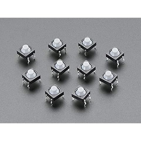 Adafruit 3101 Soft Tactile Button 8mm 10 Count Cover