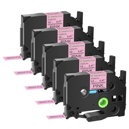 GREENCYCLE Compatible for Brother P-Touch Satin Ribbon Label Tape TZe-RE31 Fabric 12mm 0.47