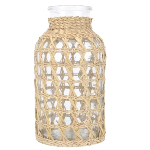 Vase en rotin tissé Angoily pour centre de table rustique de salon - 2