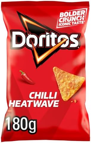Doritos Chilli Heatwave Tortilla Chips Sharing Bag Crisps 180g