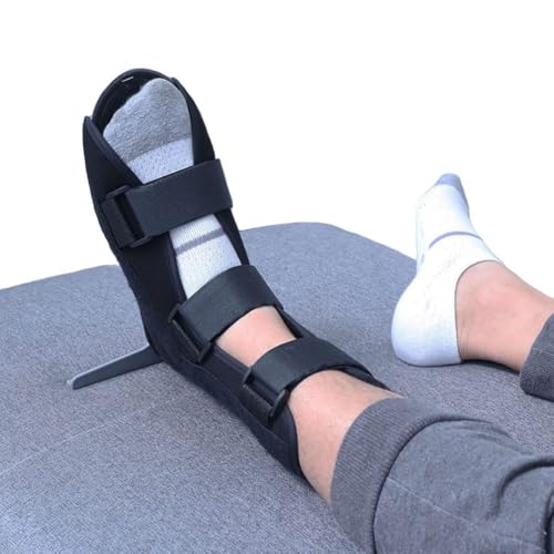 IBLUELOVER Knöchelstütze Verstellbare Knöchelorthese Fuß Drop Orthese offenem Zehen Knöchelbandage Orthopädischer gebrochener chirurgischer Fußgelenk Gipsschuhe für verletzte Füße Knöchelverstauchung